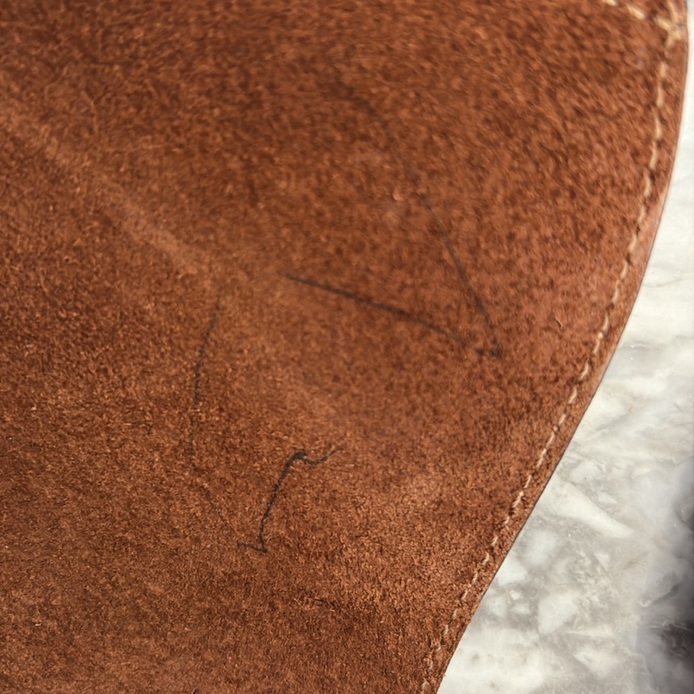 Vintage Marley Hodgkin No. 79 bag, tan/camel vacas and brown leather brass - Picture 6 of 13